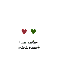 two color mini heart THEME 210