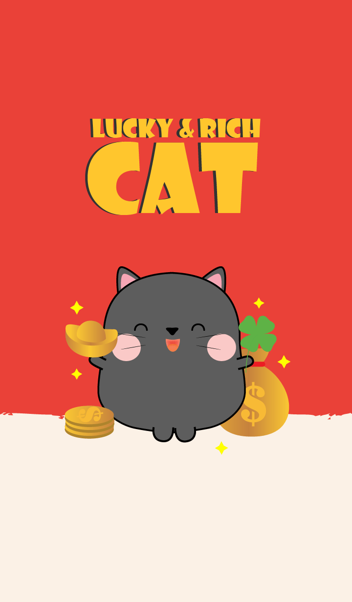 Lucky & Rich Black Cat