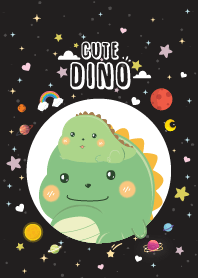 ไดโนเสาร์ น่ารักน่าเลิฟ สีดำ