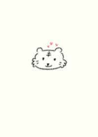 Cute baby tiger.Beige(Japan)