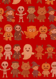 Halloween Festival04 red & beige