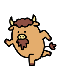 もじゃもじゃバイソン