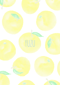 ふわふわ水彩画:ゆず