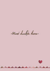 -Heart chocolate theme-