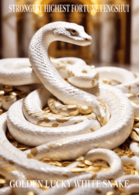 Golden White Snake of Luck 50