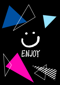 The smile - black colorful triangle4-