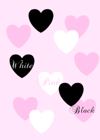 Black&White&Pink Heart