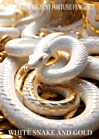 White snake and gold  Lucky 56