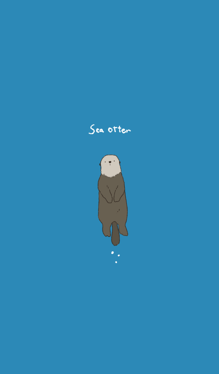 【主題】sea otter in the screen