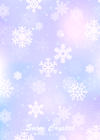 Snow Crystal -Watercolor Purple&Pink 2-