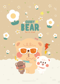 Cubby Bear Flower Garden Lovely