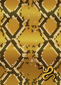 Good Luck Snake skin-gold-
