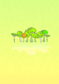 Mushroom-like light green