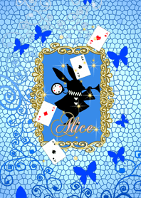 Rabbit in Wonderland with butterfly5