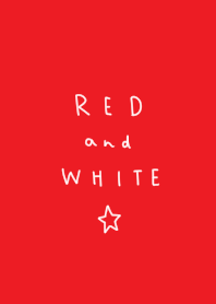 赤×ホワイト。ワンポイント星。
