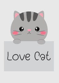 Simple Love Gray Cat
