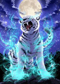 The ferocious white tiger is protector