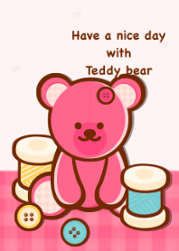 Sweet pink teddy bear 8