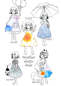 Weather design dress