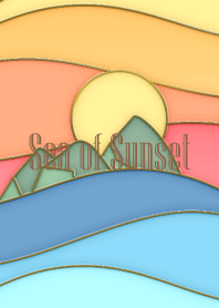 Sea of Sunset Enamel Pin 78