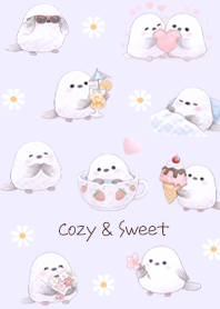 purple Fluffy shimaenaga Daily Life 04_2