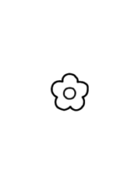 simple flower_white