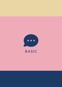 Simple&Basic-Navy Blue Beige-Rose Pink