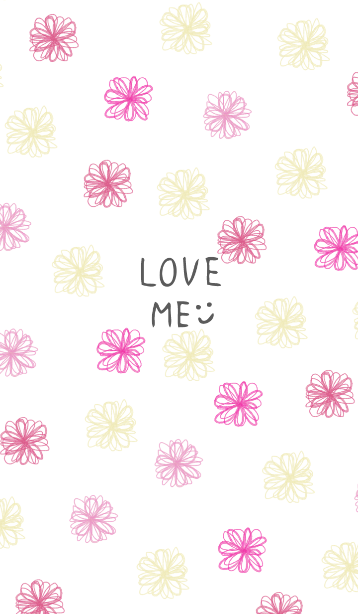 Pink and beige watercolor Flower4 Japan
