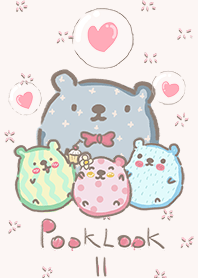 pook look bears (pastel pink)