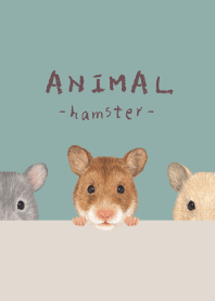 ANIMAL - Golden hamster - BLUE GREEN