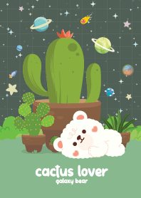 Bear Cactus Lover Kawaii