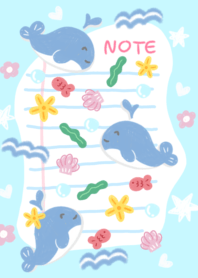 Whale & Note