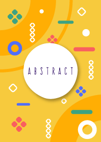 Abstract Fun Saffron Yellow