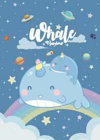 ปลาวาฬ สายรุ้ง ยูนิคอร์น สีแปซิฟิคบลู
