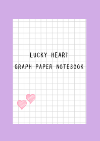 LUCKY HEART GRAPH PAPER-PURPLE