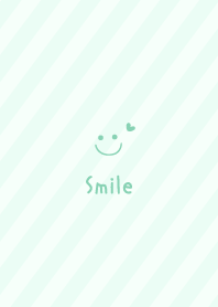 Smile Heart =Green= Stripe2