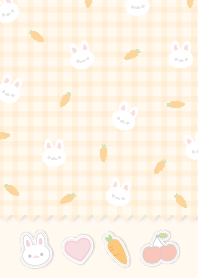 Rabbit Loves Carrot Plaid7