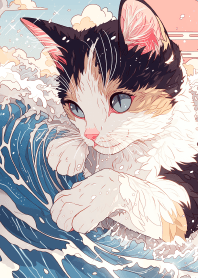 浮世絵猫の複製 1