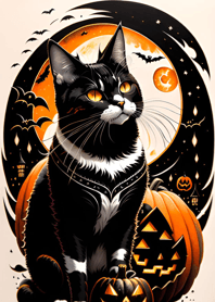 cat halloween 1385C4