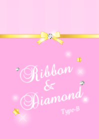 Ribbon & Diamond Type-B Pink