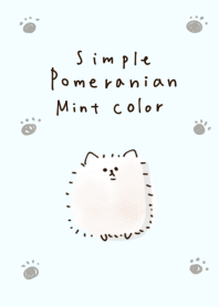 simple Pomeranian Mint color.