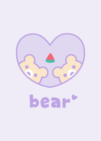 Bear Watermelon - Purple