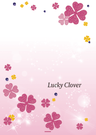 Pink : Lucky pink clover