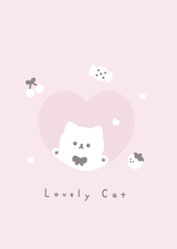 小貓和心 / pink white