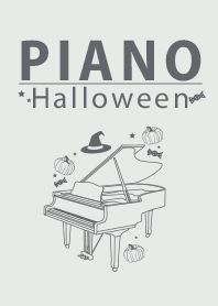 PIANO halloween Frosty white
