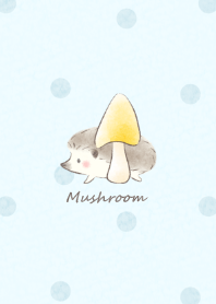 Hedgehog and Mushroom 2 -blue- dot