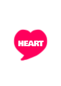 SIMPLE HEART - PINK & WHITE