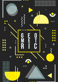 Geometric Black 44
