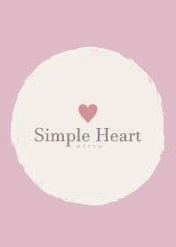 Simple Heart Dusky Pink-NATURAL 4