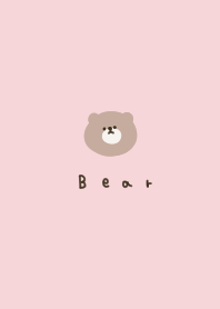 Pink and bear.